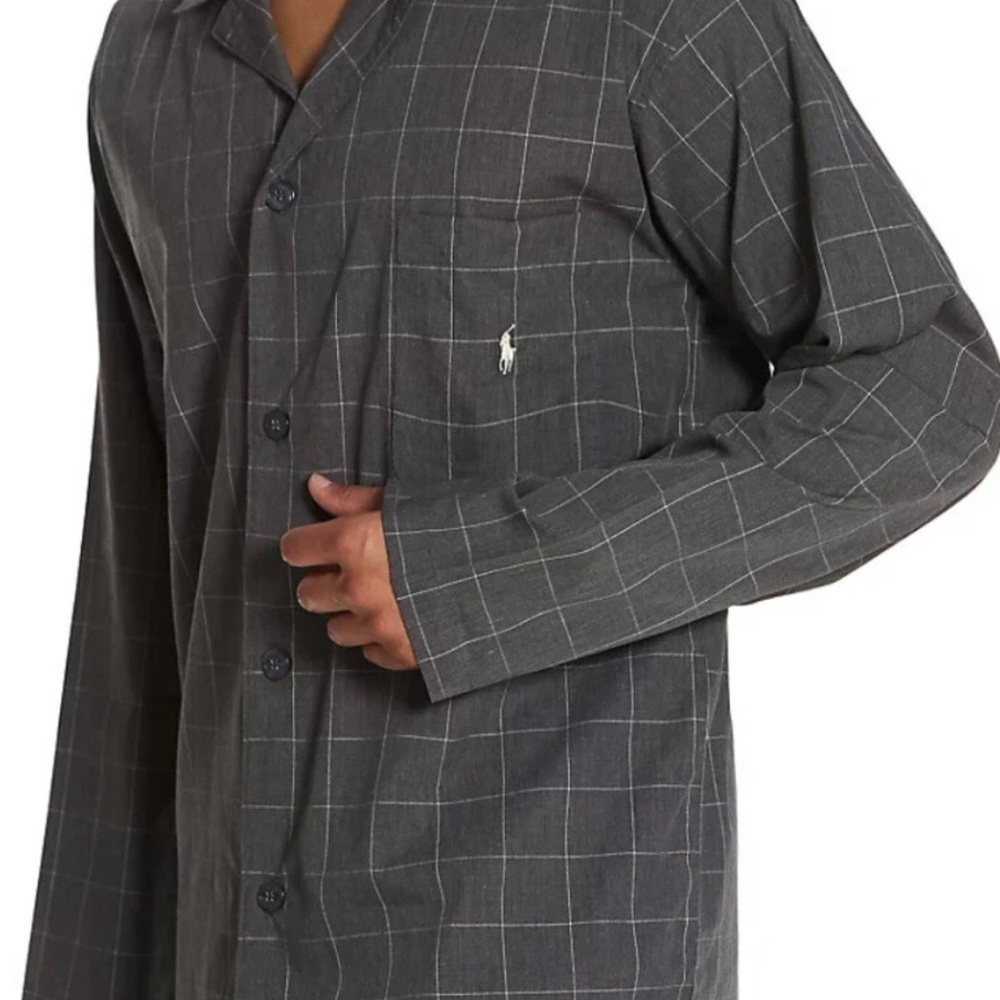 Men's Gray Checkered Shirt
